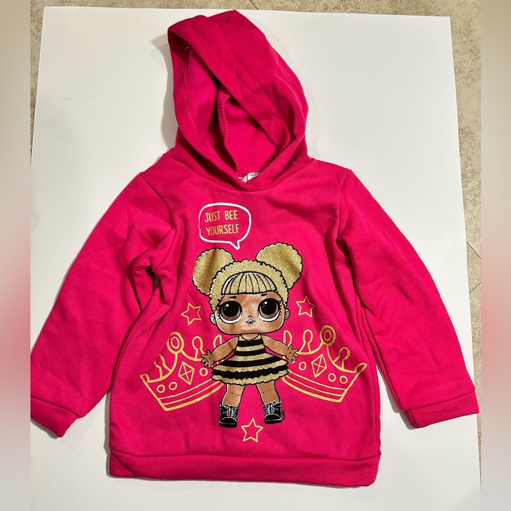 0423 NWT L.O.L. Surprise! Girls Pink Hoodie - Picture 2 of 5